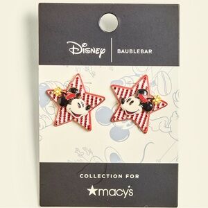 Disney BaubleBar Minnie Mouse Star Earrings